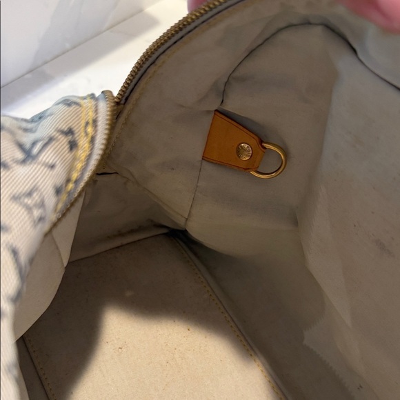 Louis Vuitton Navy Monogram Mini Lin Marie Boston Handbag - Picture 6 of 17